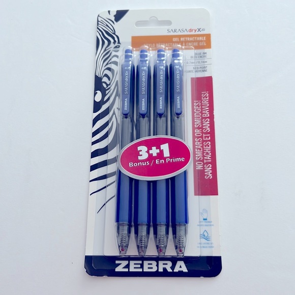 🆕 NEW Blue Gel Retractable Pen with No Smears or Smudges, Fast Dry (0.7mm) - Picture 2 of 6